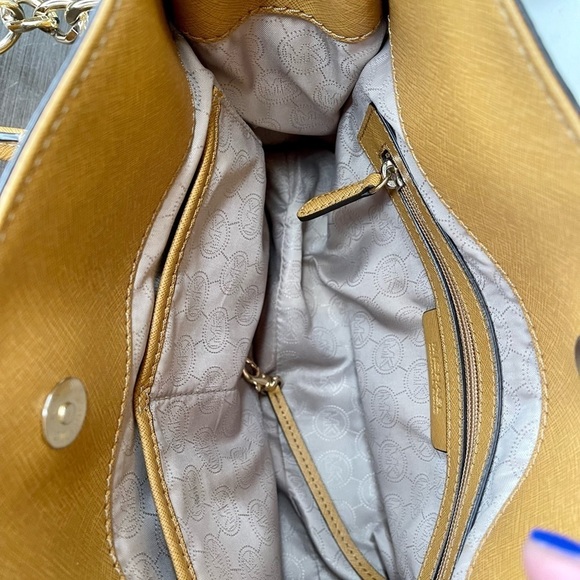 Michael Kors Hamilton Saffiano Leather Satchel - Picture 14 of 15